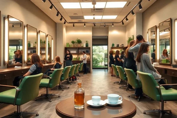 Experience top hair salons San Diego with a welcoming interior featuring professional stylists and eco-friendly products.